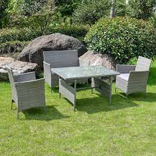 Toulon Rattan Garden Furniture Set 4 Piece Home Store More Garden Furniture Sets Rattan Garden Furniture Rattan Garden Furniture Sets