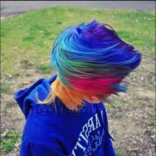 Check out our purple and blue hair selection for the very best in unique or custom, handmade pieces from our shops. Red Blue Green Purple Pink Orange Hair On We Heart It