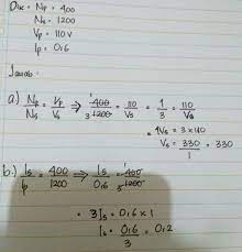 Check spelling or type a new query. Sebuah Transformator Memiliki Lilitan Primer 400 Lilitan Dan Lilitan Sekunder 1200 Lilitan Jika Brainly Co Id