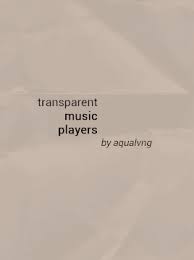 Download it free and share your own artwork here. Harness Your Hopes Transparent Music Players By