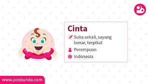 Apabila cinta tersebut sesuai dengan apa. Arti Nama Cinta Posbunda