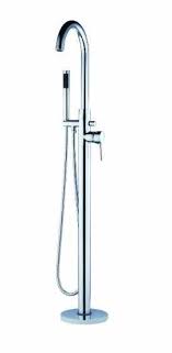 Freestanding bath with shower head. Harrow Freestanding Bath Mixer Tap With Shower Head Niagara 9096