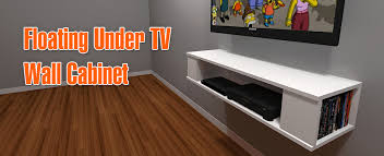 For a more unique look, floating shelves can make an amazing entertainment center. Floating Tv Wall Cabinet Plans