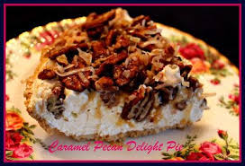 Sweet Tea And Cornbread Caramel Pecan Delight Pie Desserts Eat Dessert Caramel Pecan