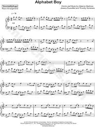 You're always aiming paper airplanes at me when you're around you build me up like building blocks just so you can . Tutorialsbyhugo Alphabet Boy Sheet Music Piano Solo In A Minor Download Print Sku Mn0176943