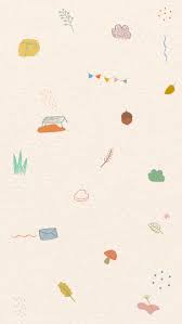 Cute Autumn Doodle Patterned Mobile Screen Wallpaper Premium Image By Rawpixel Com Marinemynt Wallpaper Retro Ilustrasi Vintage Ilustrasi Bunga