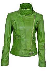 Supermodel Ladies Green Biker Style Designer Real Nappa Italian Leather Jacket At Amazon Women S Coats Shop Italian Leather Jackets Leather Jacket Biker Style