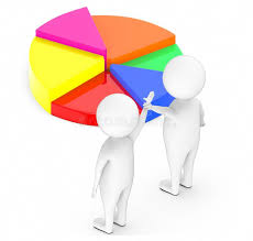 3d White People Team Pie Chart Stock Illustrations 97 3d