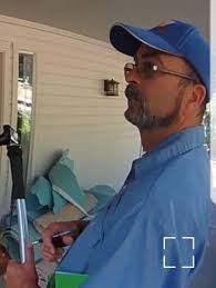 What is this about with the clipboard and measuring device?