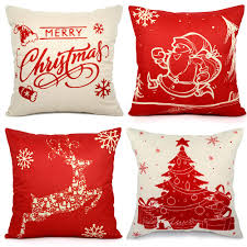 Maybe you would like to learn more about one of these? Christmas Pillow Covers Ludilo 4 Packs 18 X 18 Inches Christmas Decor Throw Pillow Case Covers Home Decor Sofa Cover Cushion Christmas Decorative Pillowcase Indoor Decor For Christmas Party Supplies Buy Online