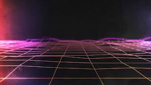 Hd Wallpaper Neon Synthwave Grid Lines Retro Style Backgrounds Graph Wallpaper Flare Retrowave or synthwave or vaporwave aesthetic illustration of vintage gradient colored sunset with palm trees silhouettes on abstract triangle shapes background. neon synthwave grid lines retro
