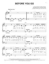 Appena entriamo in un negozio di spartiti, non possiamo fare a meno di svuotare le nostre tasche per comprare questa raccolta di brani, piuttosto che quest'altra. Spartito Pianoforte Before You Go Di Lewis Capaldi Pianoforte Per Principianti