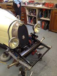 Live Front Axle With Hartford Friction Shocks Leaf Springs Are Modified Mg Units As Are The Semi Elliptical Rear Ones Nicke Plated Brightwork Soon Patinate