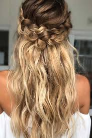 Cute Straight Hairstyles For Long Hair See More Braided Hairstyles For Wedding Loose Curls Hairstyles Loose Hairstyles