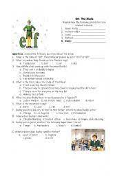 Papa elf decides to take care of little buddy and raise him to be an elf. English Worksheet Elf The Movie Questions Text Evidence Classroom Movies Elf Movie