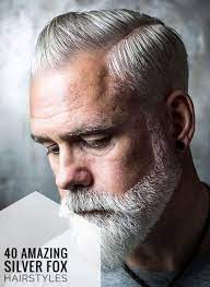 40 Amazing Silver Fox Hairstyles For Men Beard Images Grey Hair Men Beard Styles Shape