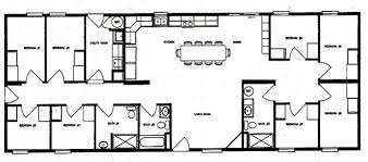 This Bunkhouse Floor Plan Is A Better Fit Than Most Family Homes Given How Many Kids We Have And Look There Would St Bunk House Floor Plans House Floor Plans