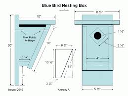Blue Bird House Plans Pdf Eastern Bluebird House Plans Bluebird Nest Box Plans How To Build A Peterson Bluebird House Bird House Plans Bluebird House Plans Bird House Plans Free