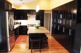 kitchen modern black decor ideas with