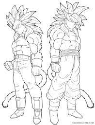 Here we are presenting to you about some super saiyan character, they are goku and vegeta. Vegeta And Goku Coloring Pages Dragon Ball Gt Coloring4free Coloring4free Com