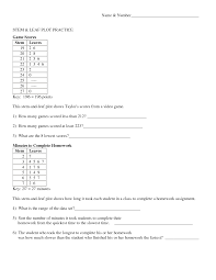 Stem And Leaf Plot Lessons Tes Teaching Math Distance Time Graphs Worksheets Plot Lesson