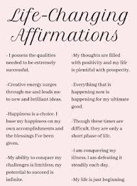 Life Changing Affirmations Positive Self Affirmations Positive Affirmations Quotes Self Love Affirmations