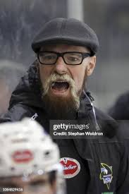 Chris DeSousa of Vienna and Christof Kromp of Villach during the... News  Photo