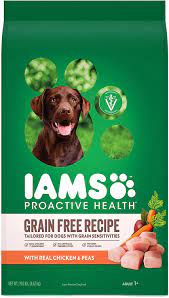 Iams Proactive Health Sensitive Skin Ampstomach Grain Free Dog Food With Real Chicken And Peas Pound Amazon Grain Free Dog Food Dog Food Recipes Iams Dog Food