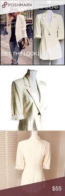 Spotted While Shopping On Poshmark Bebe Kardashians Boyfriend Jacket Silk Ivory Poshmark Fashion Shopping Boyfriend Jacket Blazer Fashion Clothes Design
