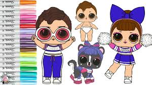 Check spelling or type a new query. Lol Surprise Coloring Book Page Sis Cheer Bro Cheer Lil Brother Rara Skunk And Pup Cheer Youtube