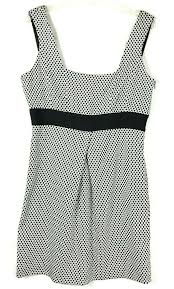 Zara Basic Women S Black White Square Neck Mini Dress Size L Empire Waist 07k Zara Anyoccasion Zara Basic Womens Black White Zara