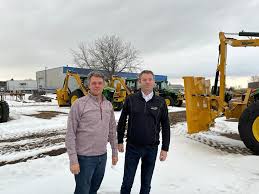 Derek Scholten and André Boutin had a great visit with our friends at the  Tiger Mowers factory! We are thrilled to have received a plaque for  Outstanding Sales by Tiger's President Shawn