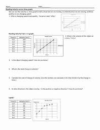 I use this velocity vs time graph worksheet because i want students to construct ideas about the slope of the line graphs and the area between the line graphs they generate using motion maps and the horizontal axis. Velocity Time Graph Worksheet Elegant Reading Velocity Versus Time Graphs Worksheet For 11th In 2020 Worksheets Graphing Teaching Methods
