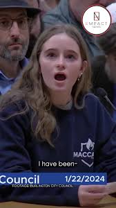 Girl Speaking at Council and Ceeator Laughing