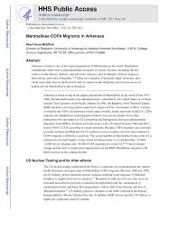 Pdf Marshallese Cofa Migrants In Arkansas