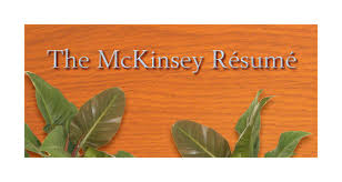 how to write a mckinsey resume