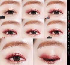 赤系アイシャドウ リップでモードかわいい ドファサルメイクがキテマス マシマロ アイメイク 赤 アイシャドウ 赤 成人式メイク