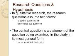 Qualitative research is also used to uncover trends in thought and. Hypothesis
