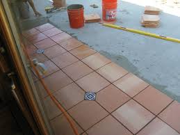 Saltillo tile stairs step raiser terracotta steps. Laying Saltillo Terra Cotta Tiles Outdoors Patio Tiles Terracotta Floor Terracotta Tiles