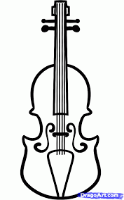 How To Draw A Violin For Kids Step 5 Musical Instruments Drawing Violin Violin Drawing