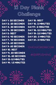 21 Day Plank Challenge 21 Day Workout Plank Challenge