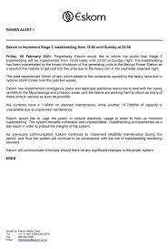 For more on the story we are joined on the. Reports On Eskom Load Shedding Posts Facebook