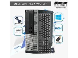A simple review of the dell optiplex 990 desktop computer features.provides basic overview of system features on the desktop box not powered up.provides. Refurbished Dell Optiplex 990 Sff Desktop Pc Computer Intel Core I5 2400 8gb Ram 1tb Hdd Dvd Windows 10 Professional New Keyboard Mouse Powercord Wifi Newegg Com