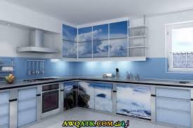 مطابخ جلاس جبس خزف جلوسي دبل جلاس فورمايكا ابيض روعة