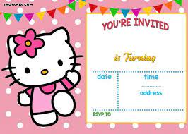 Free Hello Kitty Invitation Templates Hello Kitty Birthday Invitations Hello Kitty Invitation Card Hello Kitty Invitations