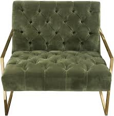 Free shipping on selected items. Diamond Sofa Living Room Luxe Accent Chair In Olive Green Tufted Velvet Fabric With Polished Gold