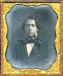 C 1840s 50s Young Black Man Historical Painting Daguerreotype Vintage Political