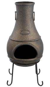 Medium Tibor Cast Iron Chimenea Garden Hardware Cast Iron Outdoor Living