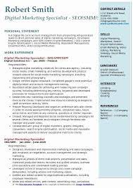 Digital Marketing Resume Sample Beautiful Digital Marketing Specialist Resume Samples Marketing Resume Business Analyst Resume Job Resume Samples