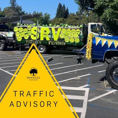 🚧 TRAFFIC ADVISORY 🚧 Several streets in Downtown Danville will be closed  on Saturday, July 4, for the Kiwanis-Danville 4th of July Parade. The  parade is scheduled to begin at 9 a.m.
